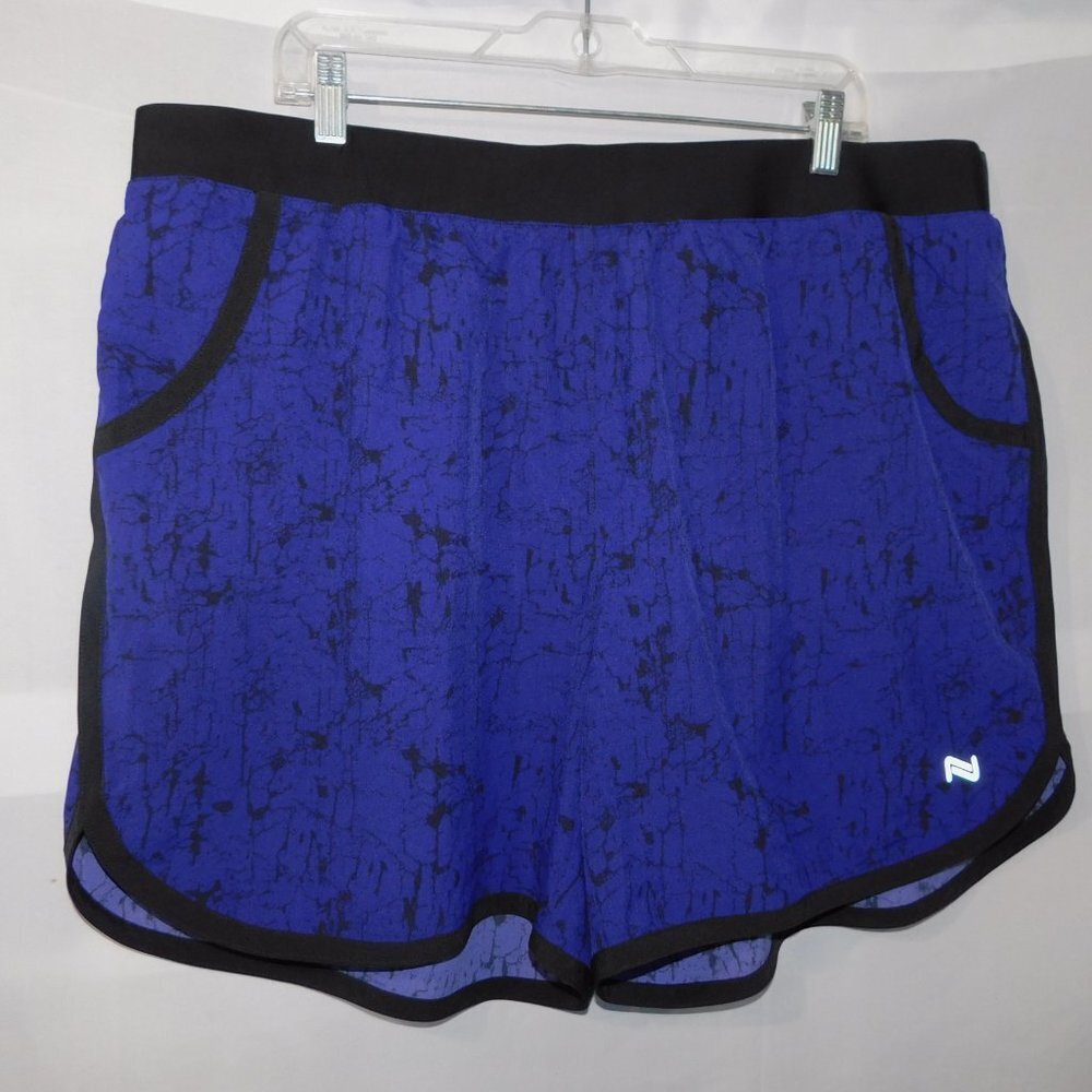 NOLA Purple Black Yoga Running Shorts Womens 2X NEW w TAG - Picture 5 of 6